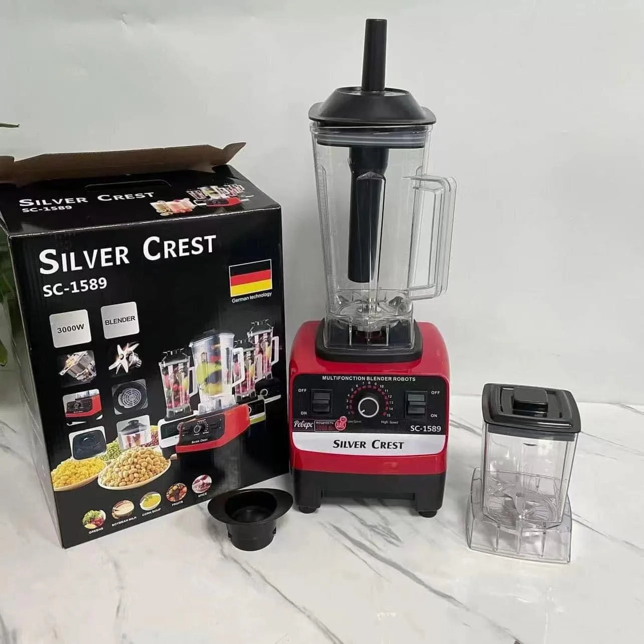 2000W Heavy Duty Commercial Grade Blender Mixer Juicer Fruit Food Processor Ice Smoothies Blender High Power Juice maker Crusher