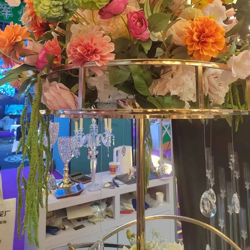 2pcs wedding props, round flower arrangement, main table decoration, wedding aisle marker, main table setup