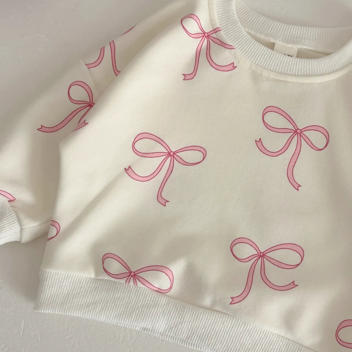 Baby Clothing Sets Autumn Cotton Cute 2 PCS Kids Sets Baby Girls Clothes Bow Printed Top+Pants 1-3 Years