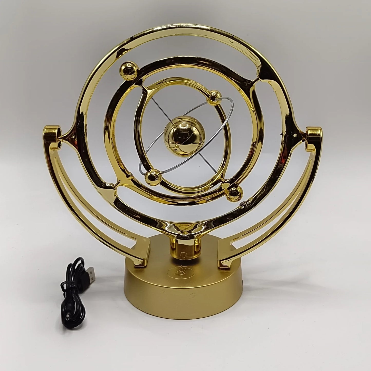 Rotating Magnetic Wobbler Earth Perpetual Motion Desktop Model Celestial Orbit USB Decor Ornament Unique Planetarium Track Gift