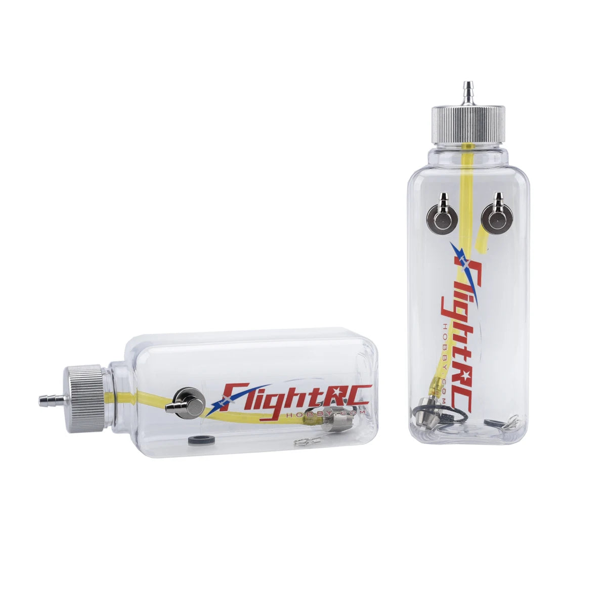 RC Fuel Tank Transparent Plastic Bottle 260/360/500/700/1000/1500 ML/CC CNC Aluminum Alloy for Gas and Nitro Airplane Model
