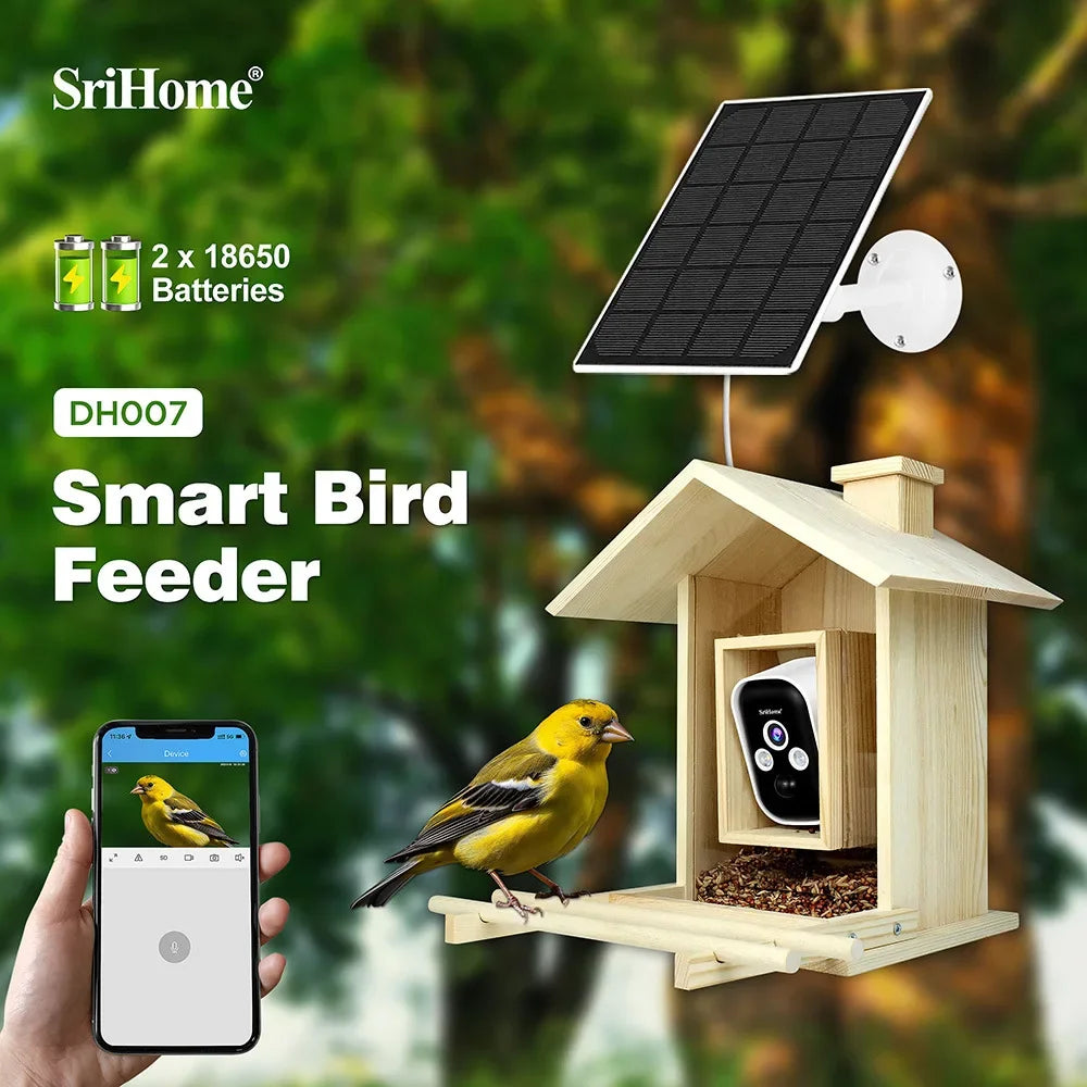 4 Million HD Camera Multifunctional Low-power Waterproof Bird Feeder With Camera