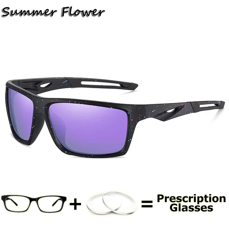 Polarized Myopia Sunglasses Oversize Big Curve Men Sun Glass Digital Progressive Sport Style Prescription Eyeglasses