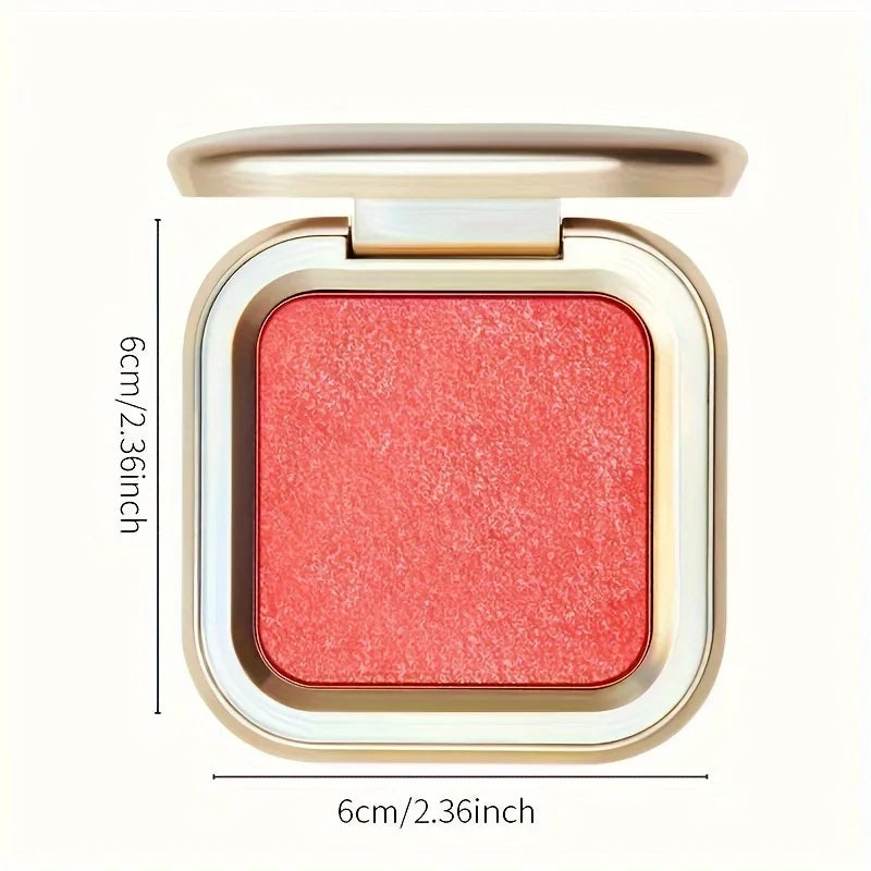 Fine Shimmer Mist-Like Three-Dimensional Blush Cream, Matte Pearlescent Natural Long-Lasting Color-Enhancing Contouring Potato Mud Blush for Girls