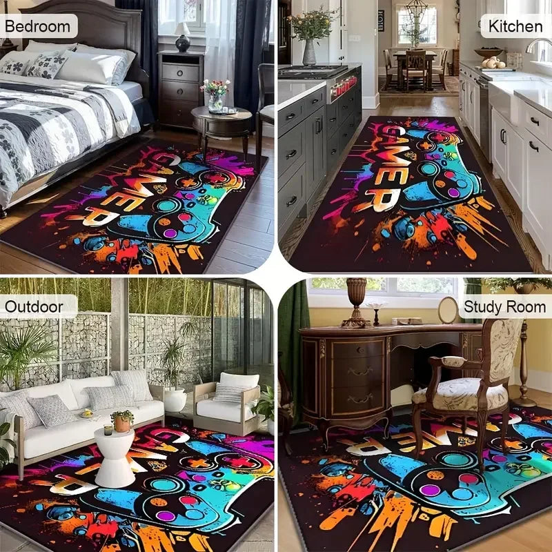 Carpet Modern Abstract Carpets for Living Room Home Washable Floor Mat Minimalist Bedroom Decor Art Rug Anti-slip