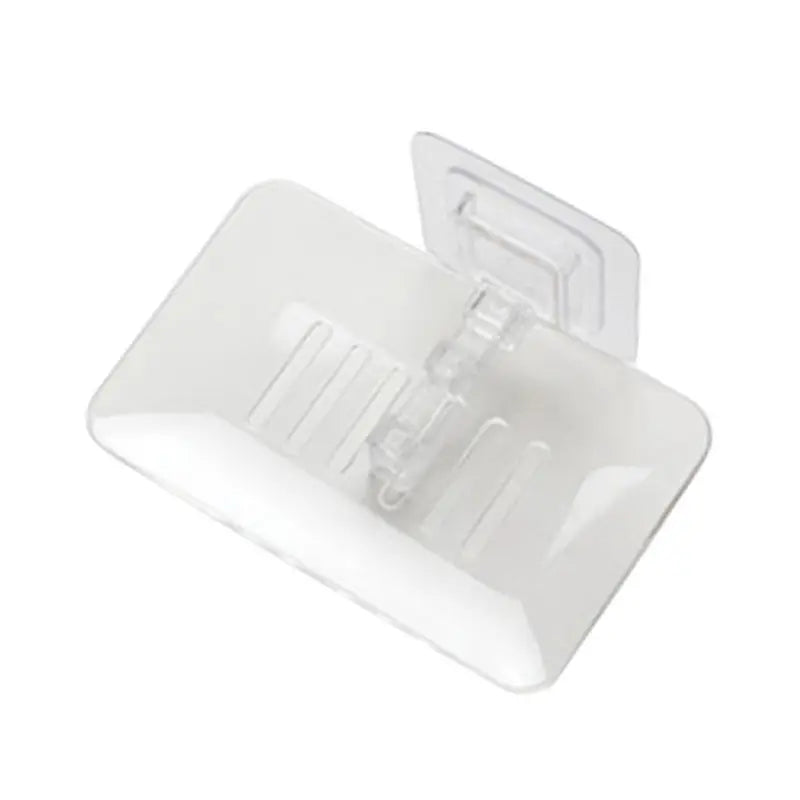 Soap Rack No Drilling Wall Mounted Double Layer Soap Holder Soap Sponge Dish Bathroom Accessories Soap Dishes Self Adhesive