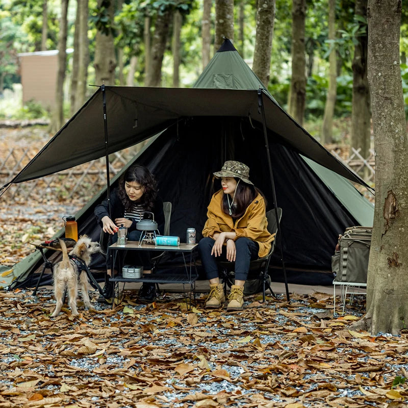 OneTigris Northgaze TC Chimney Tent Terylene Cotton Outdoor Teepee Hot Tent for Adventurers Hiking Camping 3 Season Tent