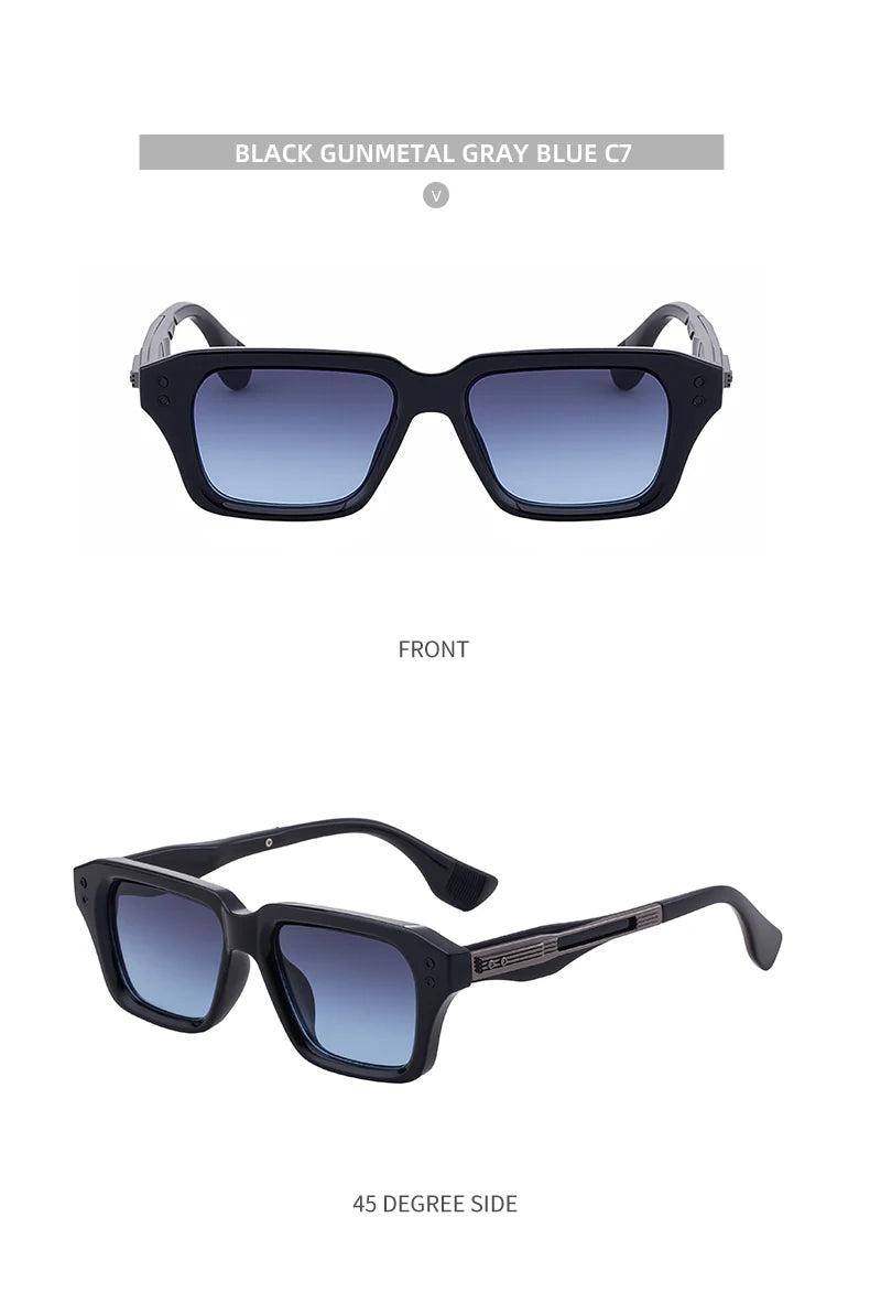 Retro Polarized Square Punk Sunglasses Men 2026 Luxury Brand Designer Classic Driving Shield Sun Glasses for Male Shades UV400