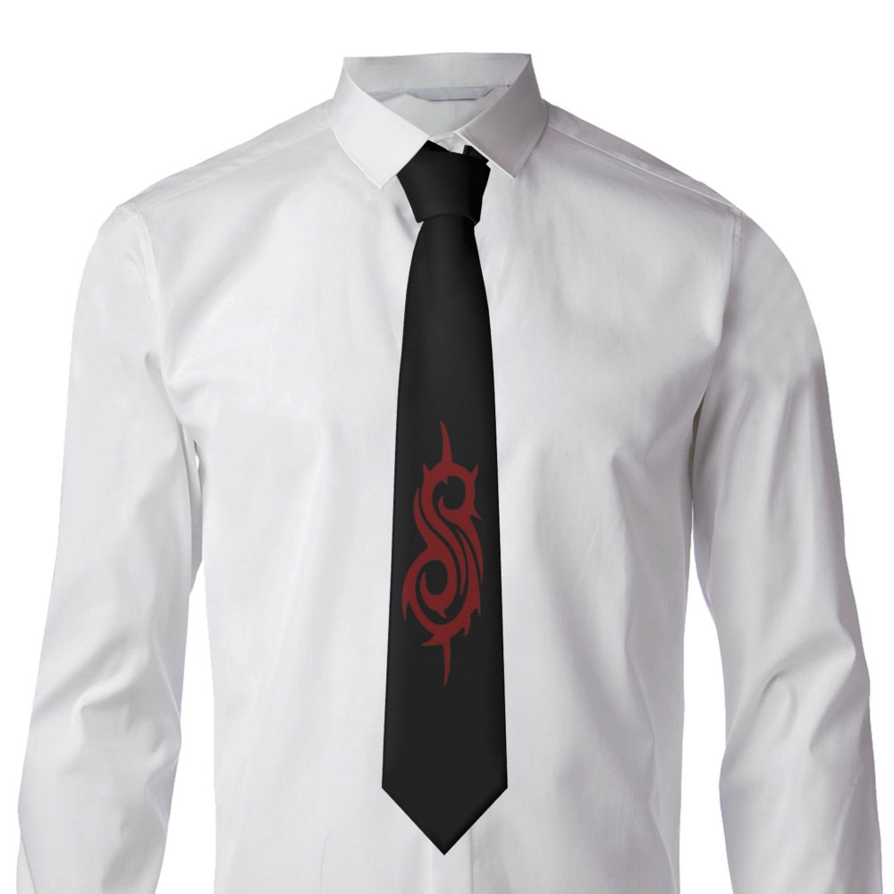 Slipknots Neckties Men's Customized Silk Heavy Metal Rock Music Gift Neck Tie for Office