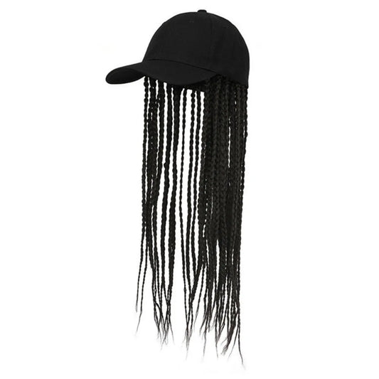 Baseball Cap Wig Hip Hop Hat Daily Wear Peaked Cap Wig Hair Dreadlocks Cap 35cm Dirty Hair Braid Sun Visor Hats Summer Unisex