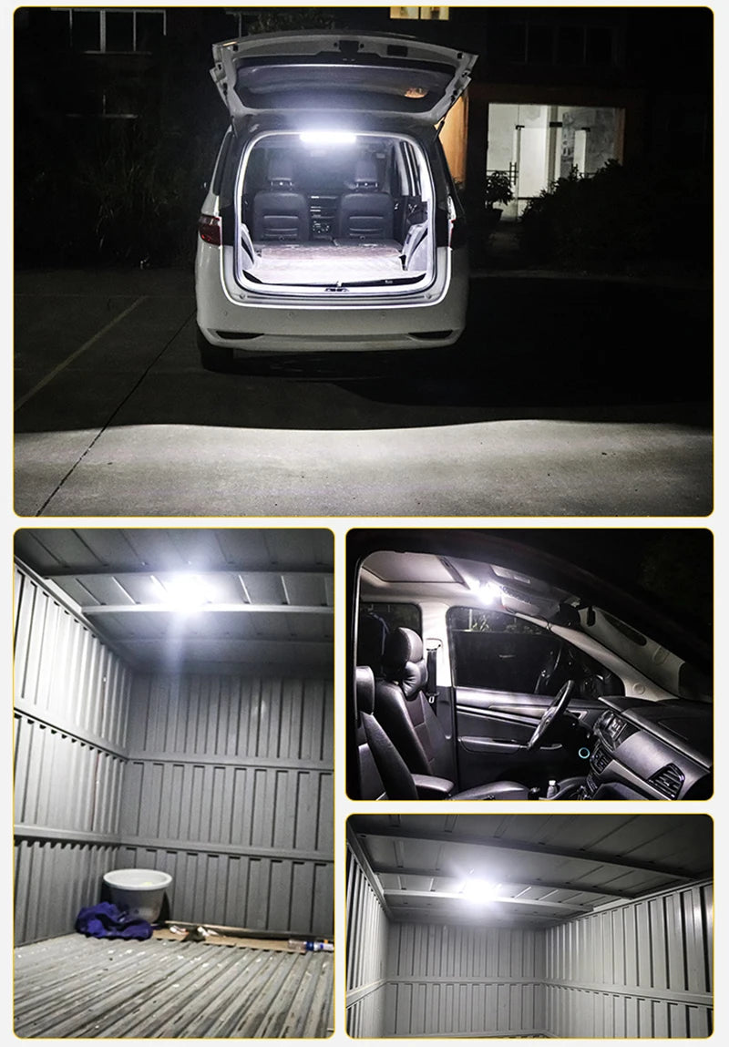 12V-80V 72LED Interior Light Bar Strip Light With Switch LED Car Interior Lamp Lighting Camper  Bus Motorhome Boat Roof Light