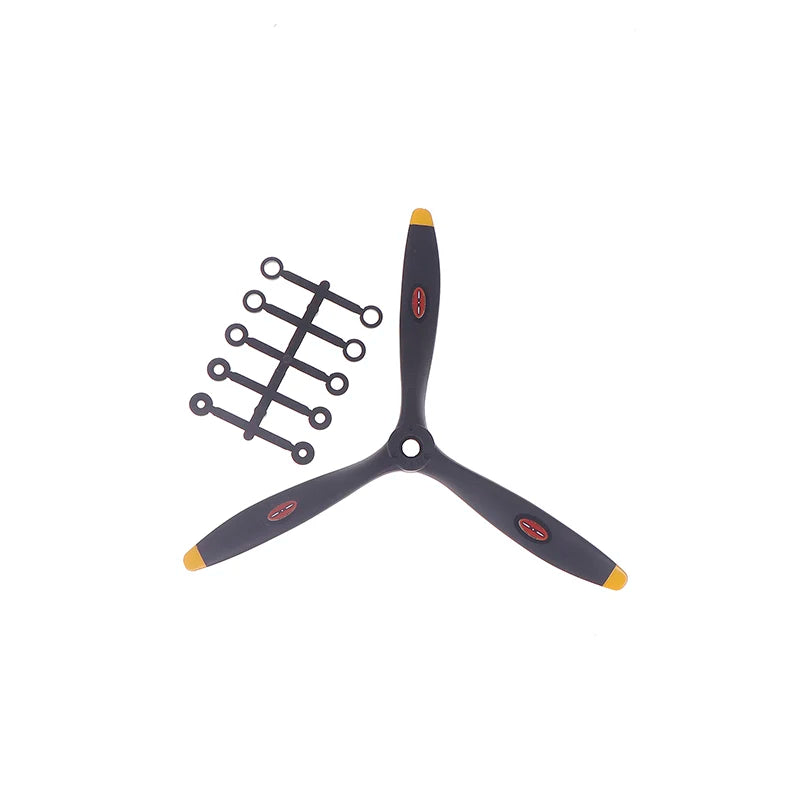 RC Modeled Airplane with 3-Blade 8060 9060 1060 1170 1370 Propeller, Perfect for Electric or Methanol Gas Engines