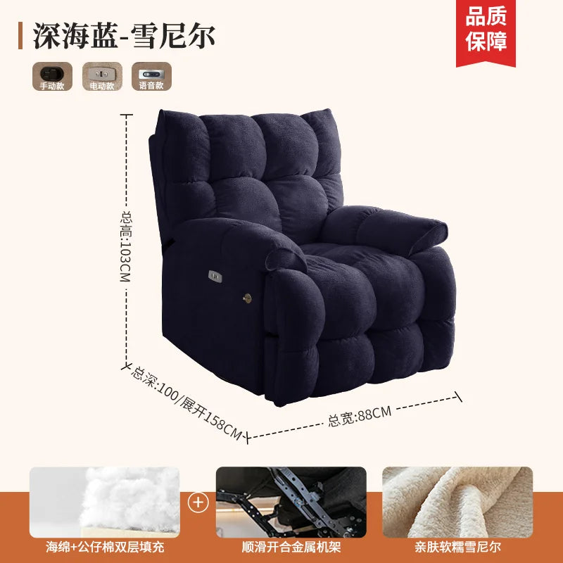 Recliner Europe Living Room Sofas Comfortable Adults Minimalist Design Sofa Cinema Lounge Muebles Para Habitacion Furnitures