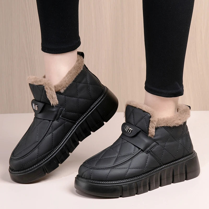 2026 Winter New Arrival Women's Shoes Thick Bottom Anti-Slip Wear-Resistant Cold-Proof Warm Comfortable Free Shipping