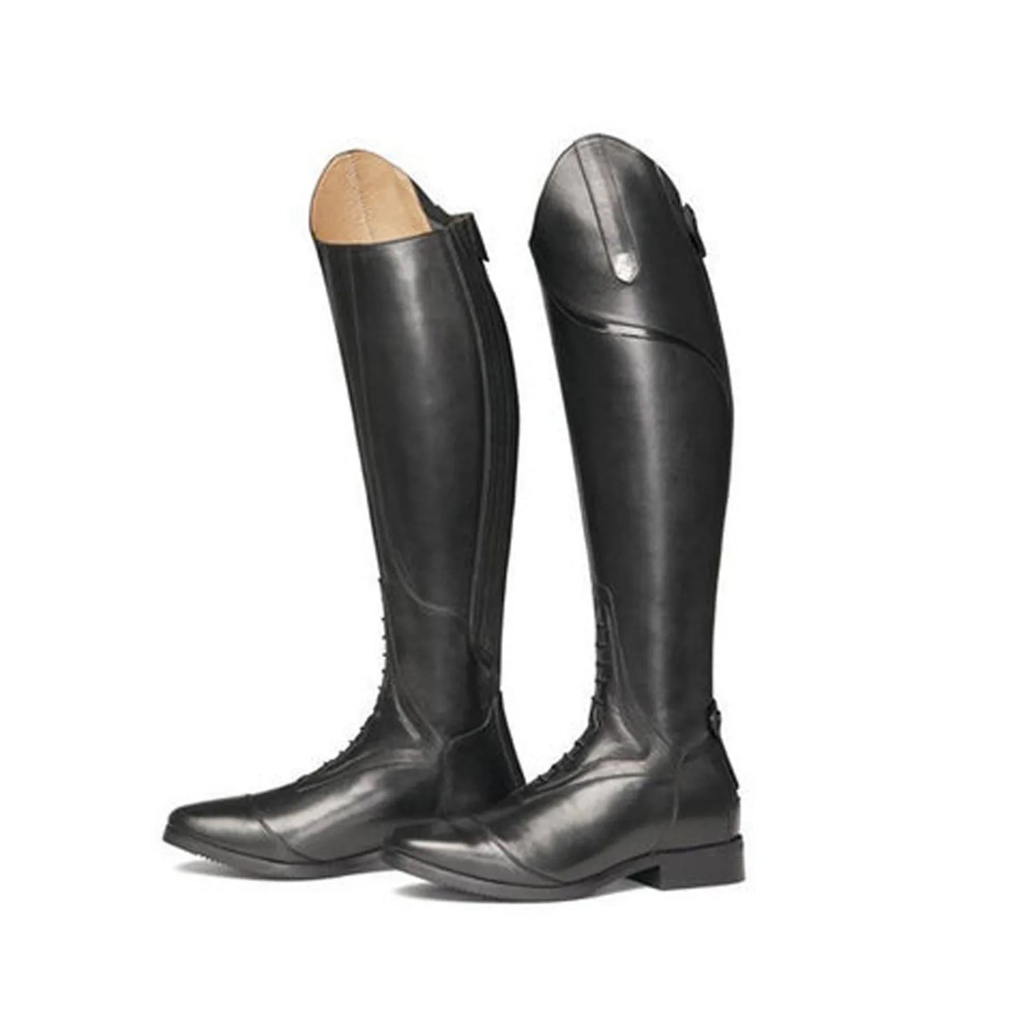 Equestrian Boots Genuine Leather Professional Horse Riding Sports Training High Top Knight Boots Wear-Resistant Competition