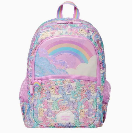 In Stock Rainbow Bear School Backpack Lightweight Large Capacity Breathable Waterproof Decompression Shoulder Bag  Pen Bag Gift