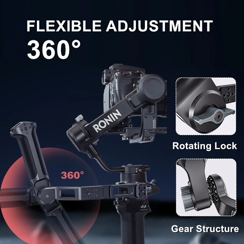 Sling Handgrip Gimbal Sling Handle for DJI RS4/3/2/Pro/Mini Stabilizer, 13.2lb Max Load, Ergonomic Grip for Low Angle Shooting