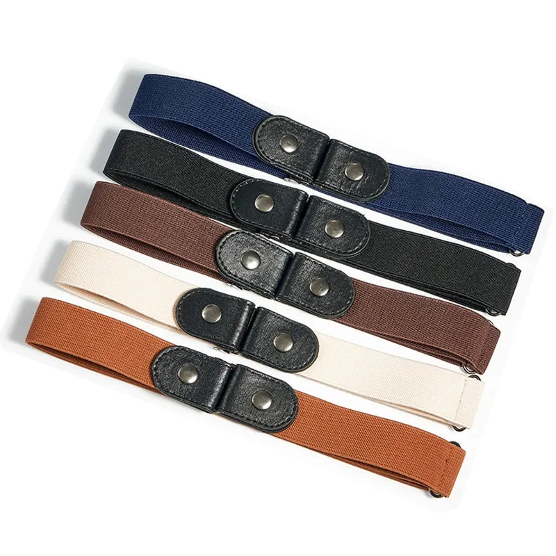 Buckle-Free Belt for Women Girls Jeans Pants Dress No Buckle Stretch Elastic Waist Belt Man No Bulge No Hassle Belts Men
