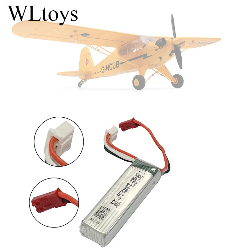 Original Wltoys A160-J3 Battery 7.4V 600mAh 4.44WH High Quality Li-Po Battery RC Airplane Parts