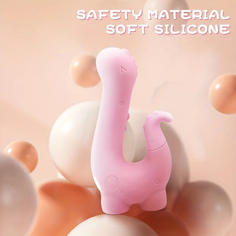 Cute little dinosaur-shaped sex toy5Frequent Sucking10Frequency vibration and heating function female masturbator massager