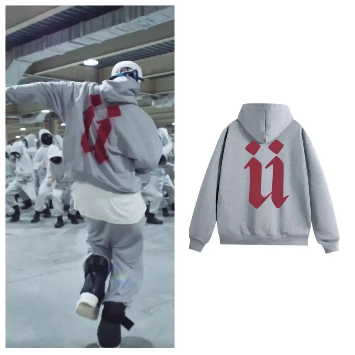 G Dragon POWER MV Same Hoodies Letter U Print Fashion Loose Hoodie Men Women Autumn Streetwear Hip Hop Sweatshirt Bigbang GD Top
