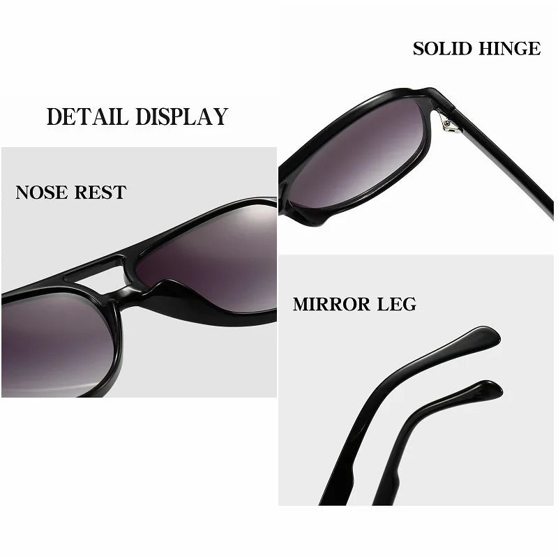 2024 Pilot Polarized Women Sunglasses For Men Retro Sun Glasses Aviation Plastic Female Eyewear Lentes De Sol Mujer UV400