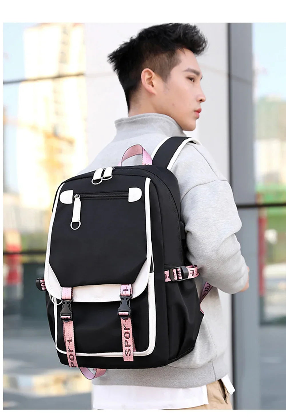Cat Anime Cartoon School Bag New Fashion Backpack Back To School Cute Kawaii Backpack School Bags for College Student Mochila