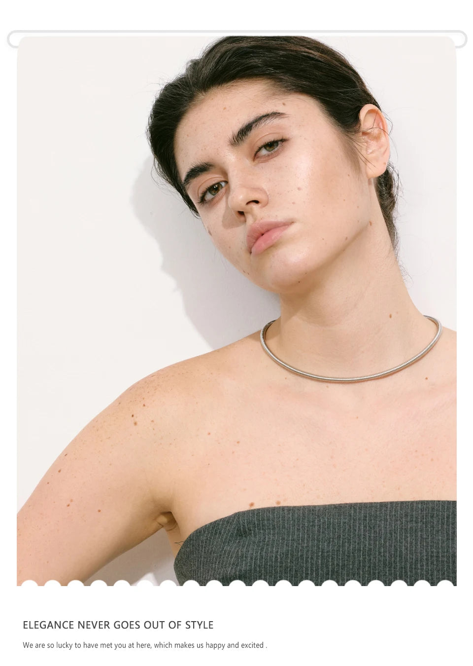 NiNice Necklace 316 Stainless Steel Snake Chain Collar 18k Plated Fashionable Simple gift Collares Para Mujer Grandes Modernos