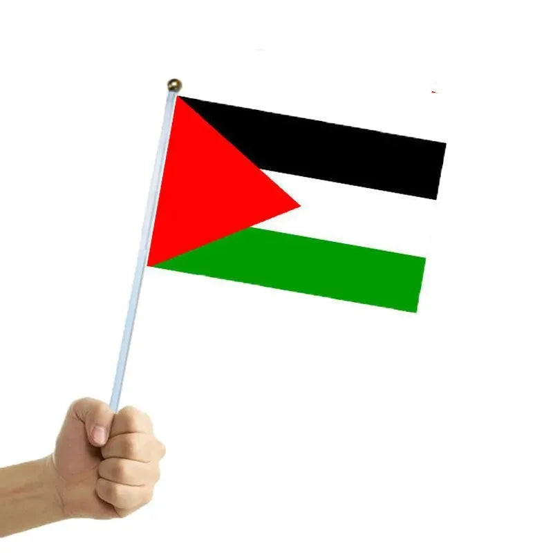 Palestinian Flag Enamel Pin Clothes Gift Lapel Tinplate Flag Pin Palestine Flag Brooch Badge Cartoon Creative Jewelry Wholesale
