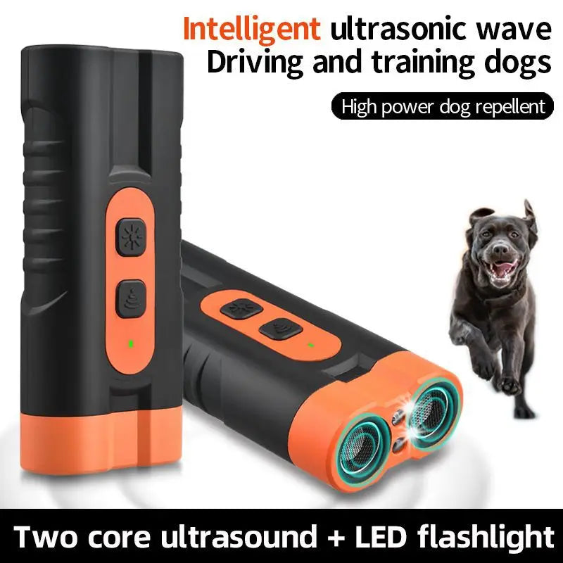 Pet Training Control Device, Rechargeable Ultrasonic Dog Barking Deterrent Trainer And LED Light To Stop Barking