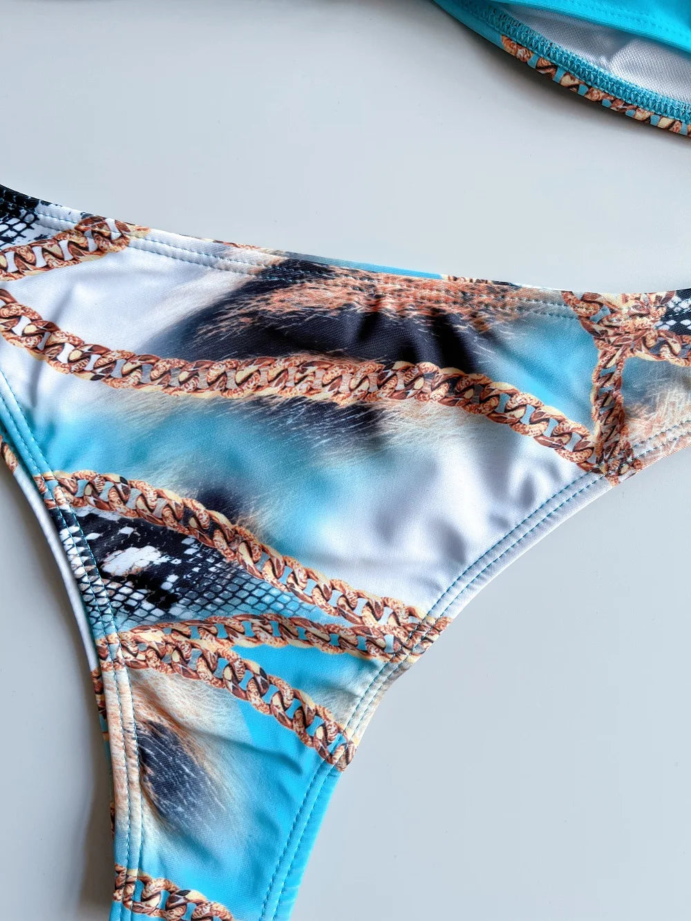 Bathing Suit Women Print Sexy Bikinis Set Patchwork Beachwear Summer Strapless Swimsuit 2026 Two-pieces Swimwear Biquinis
