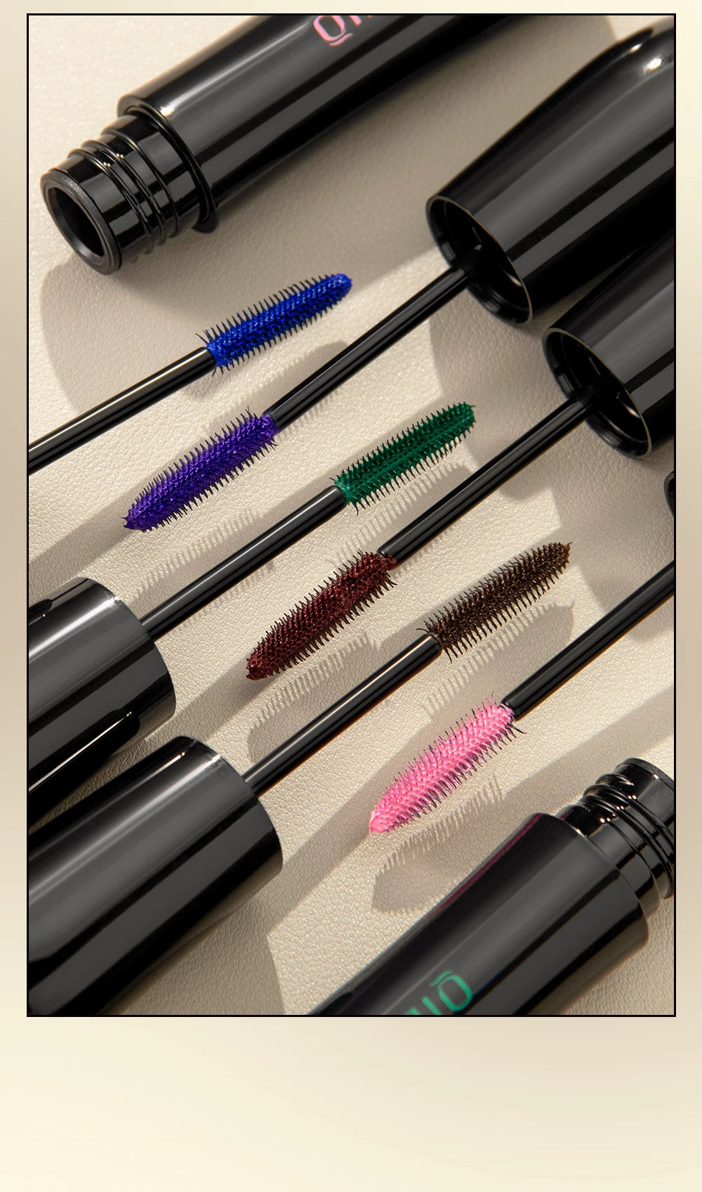 Chocolate Brown Mascara Colorful Curling Eyelash Extension Waterproof Fast Drying Lengthening Eye Black Lashes Makeup Lasting
