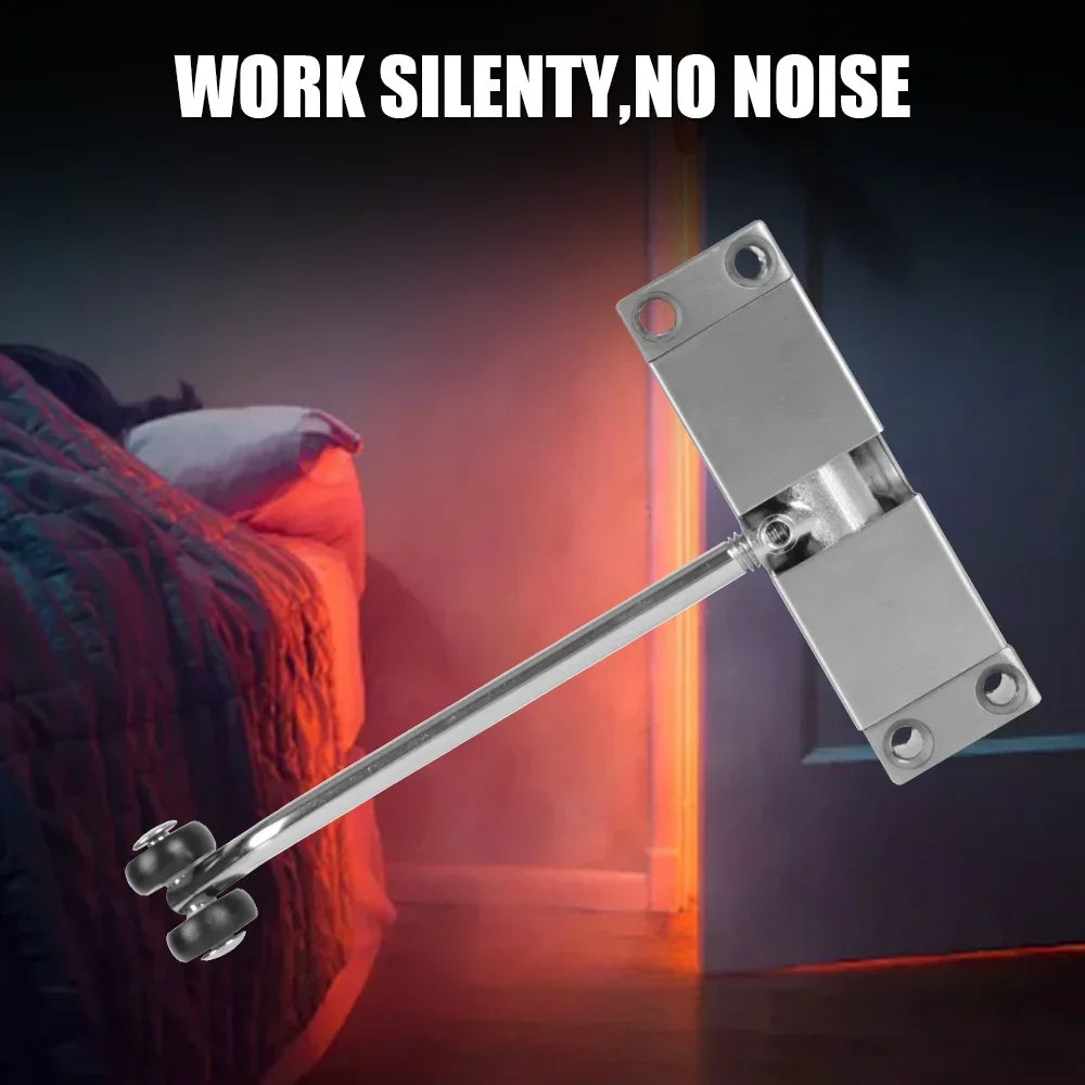 Durable Furniture Door Hardware Automatic Spring Door Closer Adjustable Stainless Steel Door Closing Device Security Lock