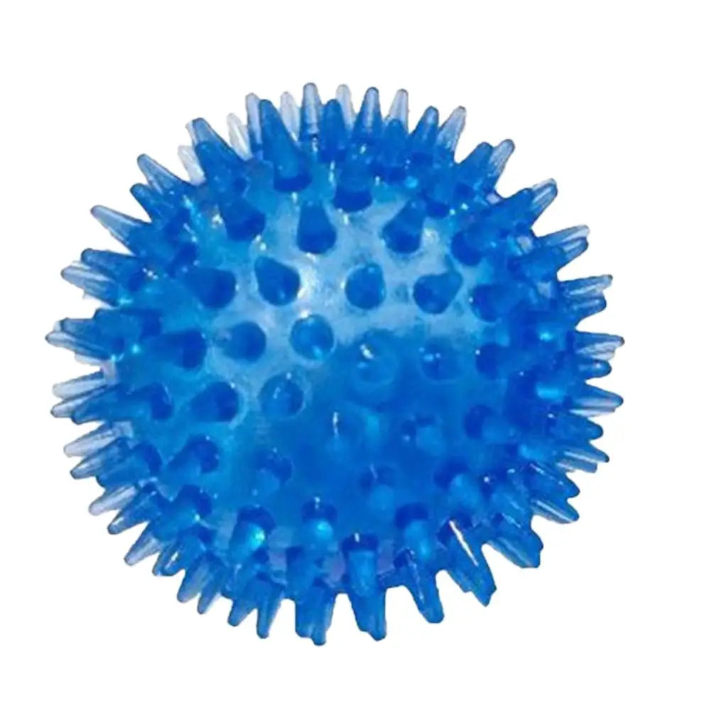 Pet Dog Toys Cat Puppy Sounding Toy Polka Squeaky Tooth Cleaning Ball TPR Training Teeth Chewing Toy Thorn Balls Pet Accessories