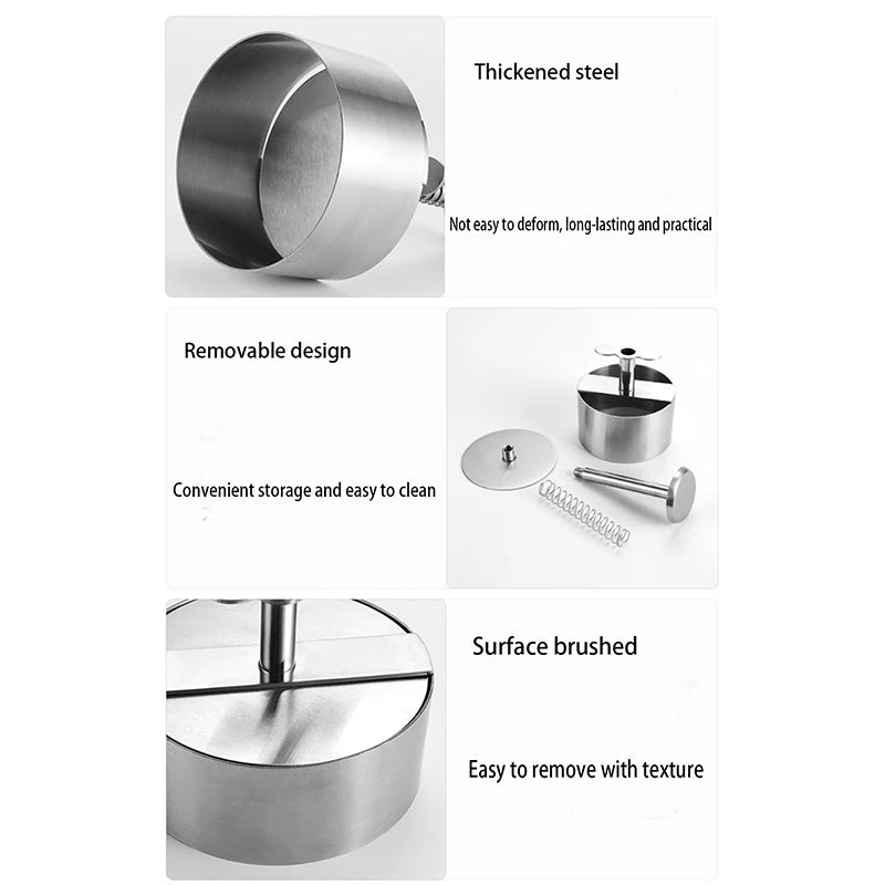 Hamburger press utensils kitchen meat tools tableware hamburger meat press stainless steel meat press meat pie meat filling mold