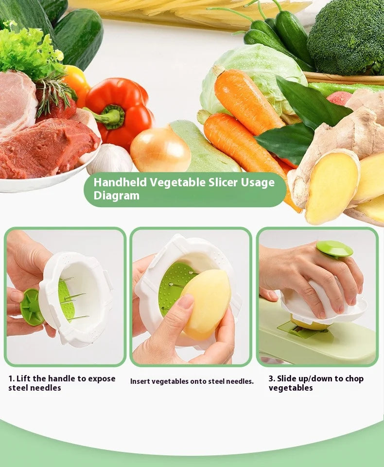 Vegetable cutting artifact Multifunctional grater Potato slicer Shredder Onion dicer Vegetable cutter