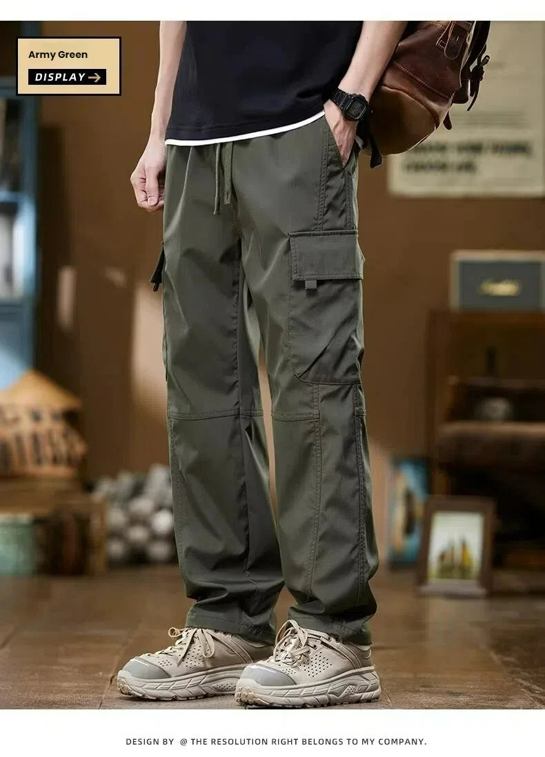 Working pants for men's new loose straight trousers for work wear-resistant and dirty American charge casual pants
