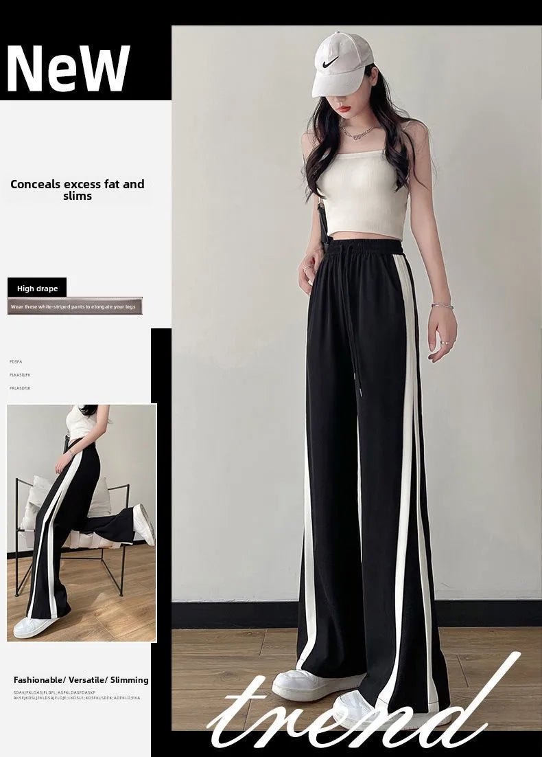 Slimming Straight Leg Pants for Women Spring Summer New Sle plus Size Casual Wide Leg Trousers Loose Comfortable Student Sp...