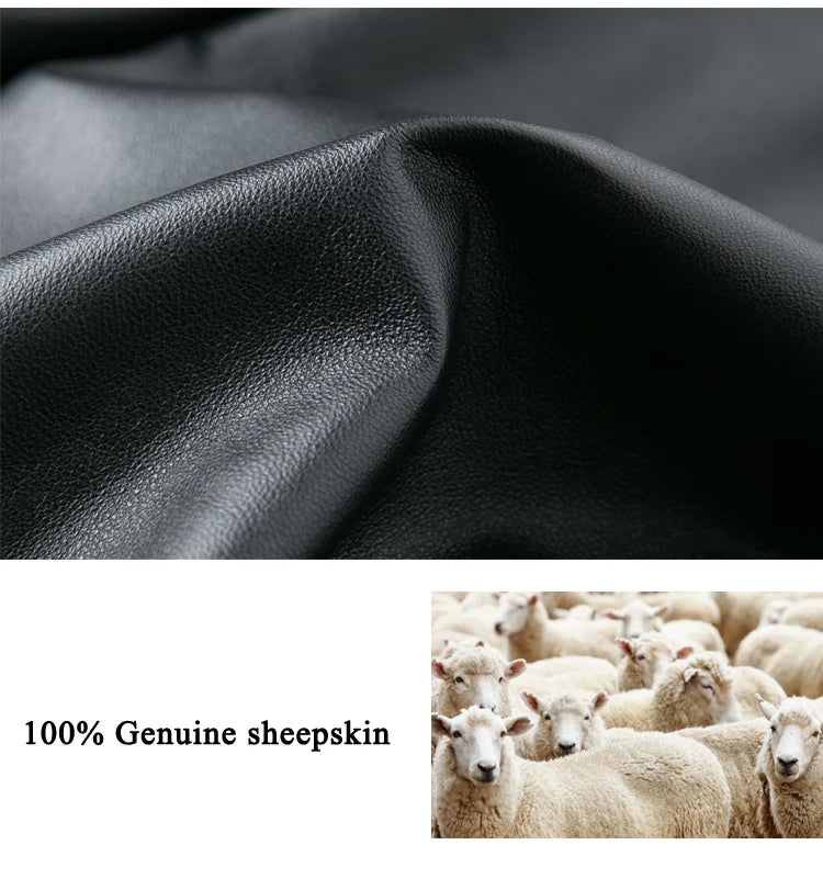 Casual Quality Leather Jacket For Women 2025 Spring Cashmere Suede Leather Coat Female Slimming Versatile Jaqueta Streetwear