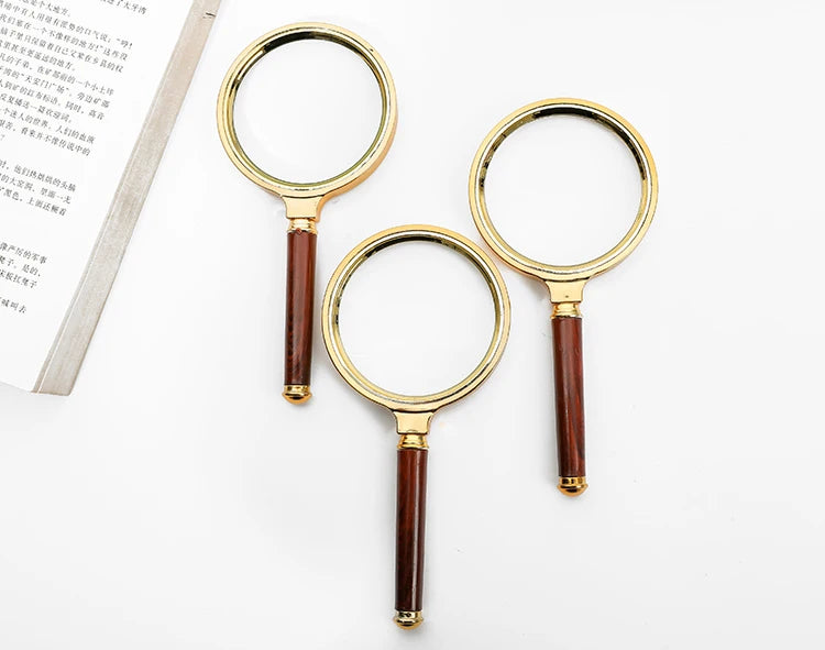 Handheld High-Definition Old Magnifying Glass  Handheld Children's Magnifying Glass Reading for The Elderly for People