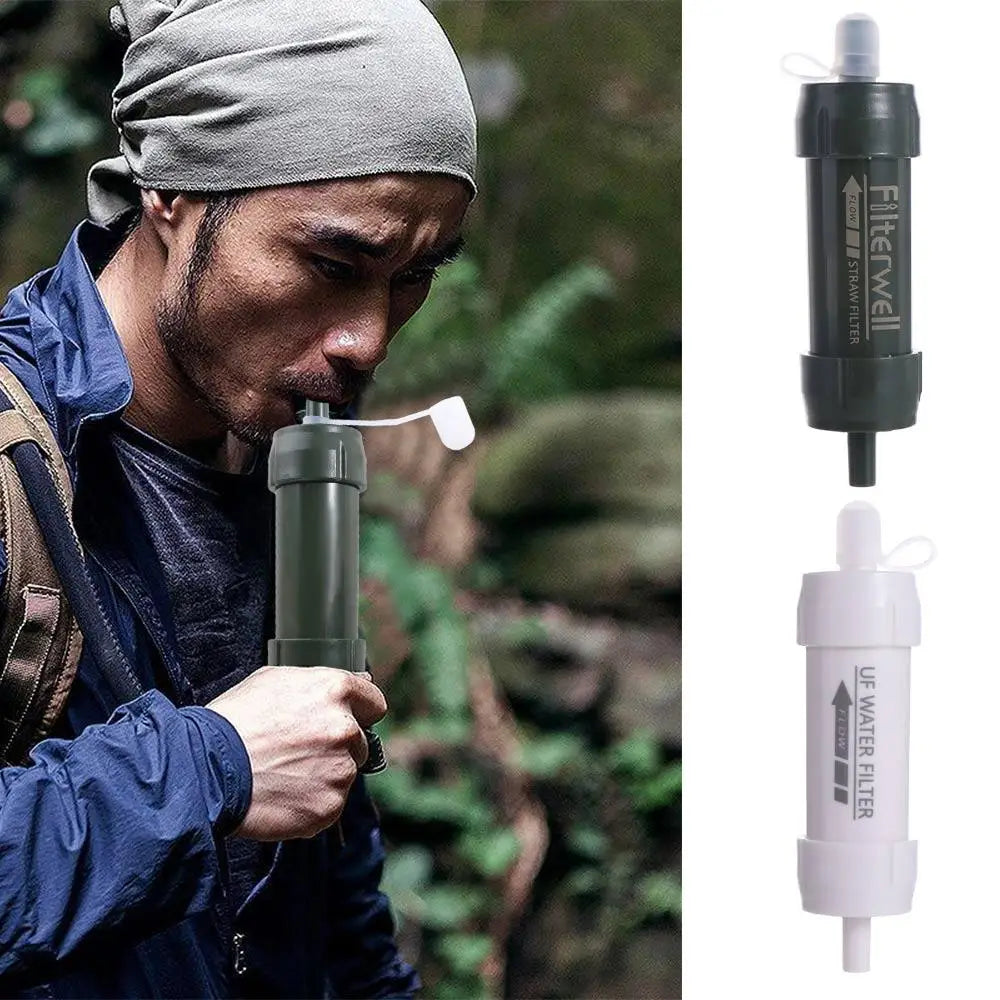 Mini Mini Water Filter Straw Straw Direct Drinking Purification Water Filter TUP Portable Drinking Water Filtering Straw Outdoor
