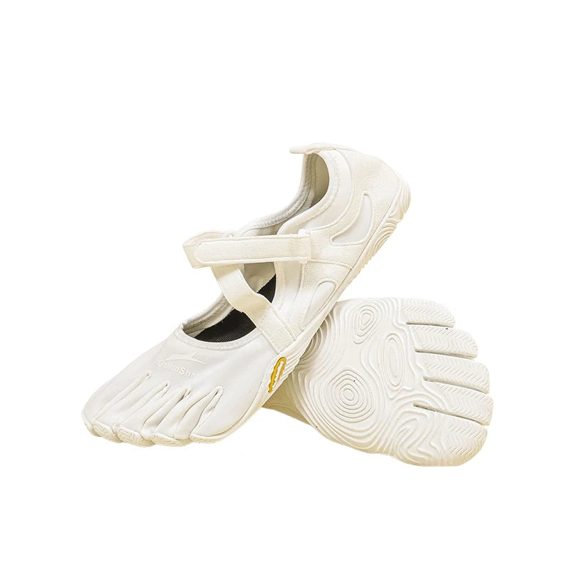 Non-Slip Five Toe Shoes for Women, GallonShark Flexible Barefoot Footwear with Strap for Dance & Gym