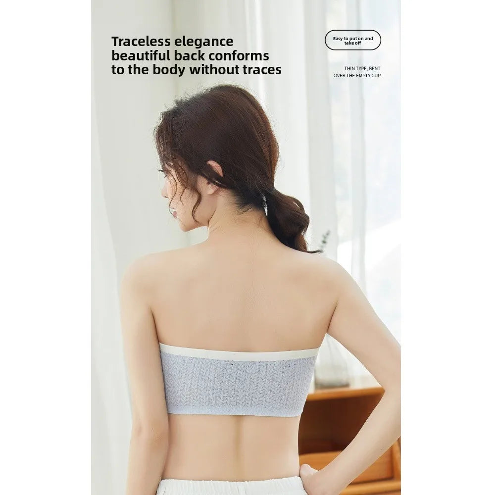 Lingerie Adjustable Wireless Bra Elastic Traceless Close-fitting Push Up Underwear Anti-sagging Shockproof Brassiere for Women