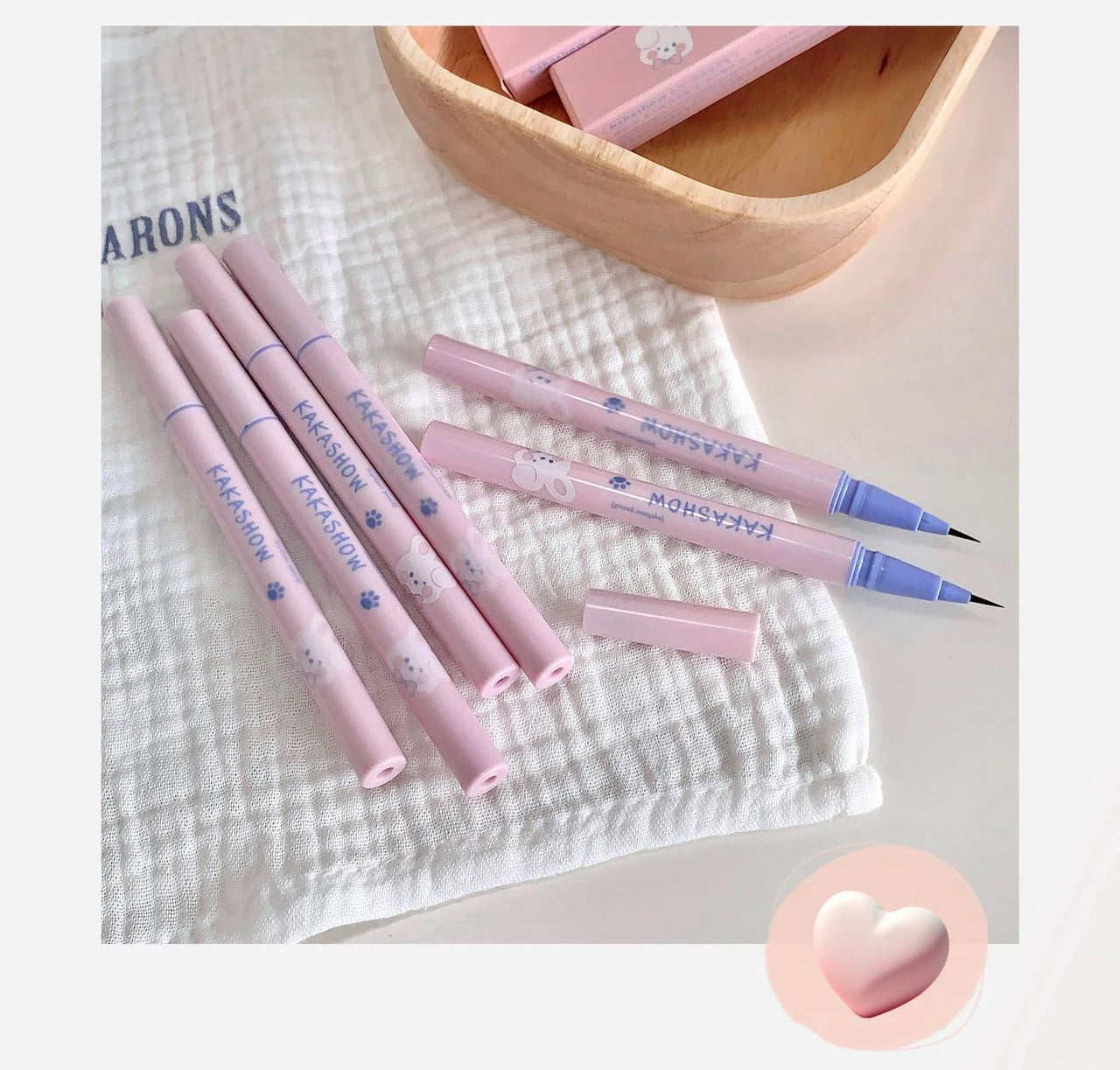 Ultra Slender Liquid Eyeliner Fast Drying Smooth Waterproof Eyeliner Pen Long Lasting Black Brown Lower Eyelash Pen Cosmetics