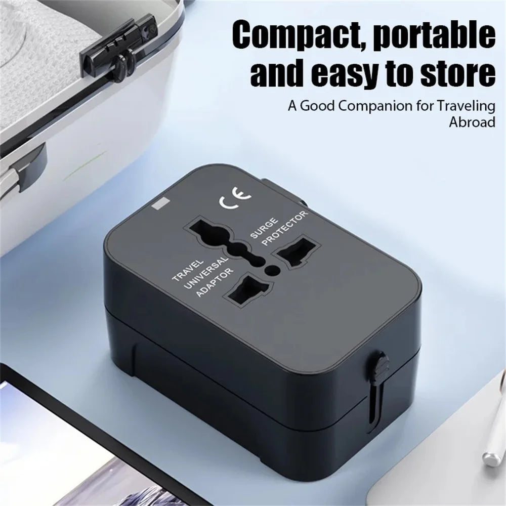 Global Conversion Plug Travel Conversion Socket Dual USB Port EU UK US AU AC Power Charger Universal Adapter Outlet Converter
