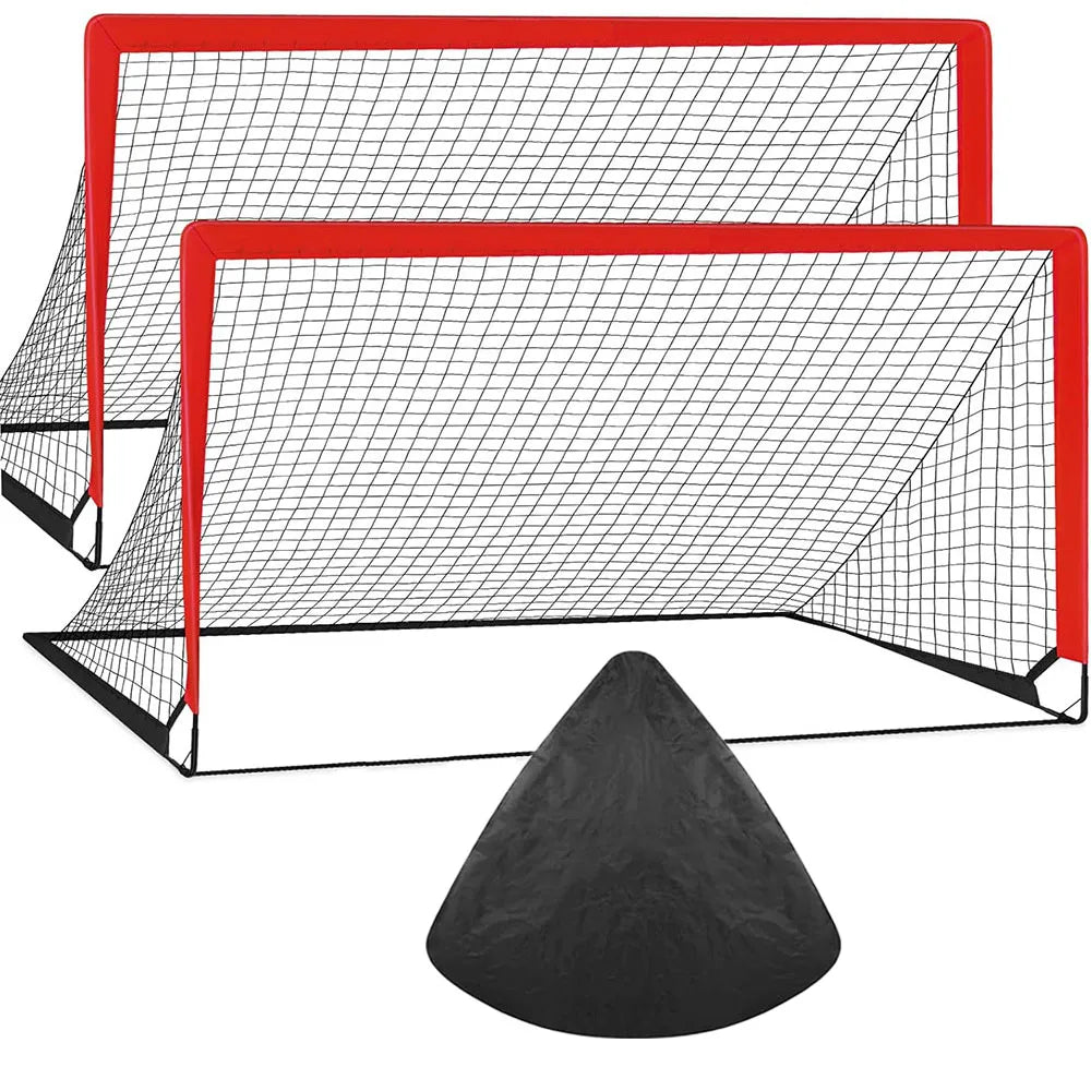 Soccer Goals for Backyard Set 2pcs Portable Training Football Net Indoor and Outdoor Children’s Football Match Door Frame