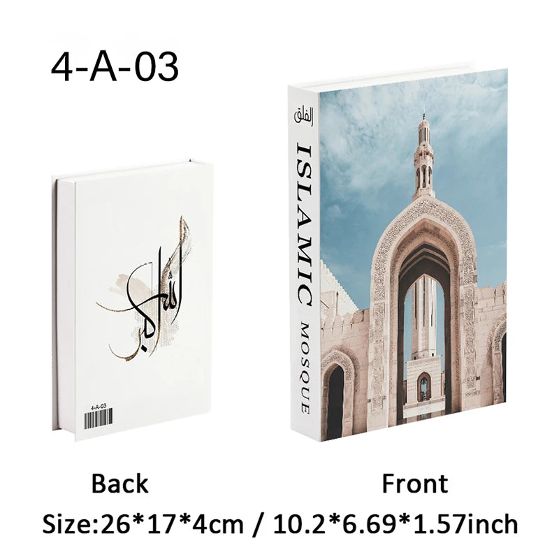 Islamic Church Writing Culture Fake Books Decorative Coffee Table Decoration Storage Box Bookshelf Bedroom Aesthetic Home Decor