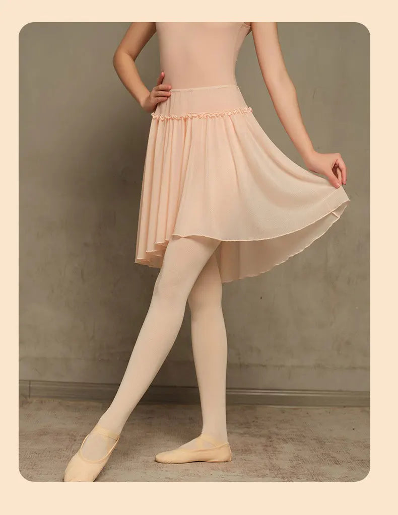 Ballet dress, adult female dance practice suit, chiffon skirt, dance performance gauze dress, gymnastics suit with skirt