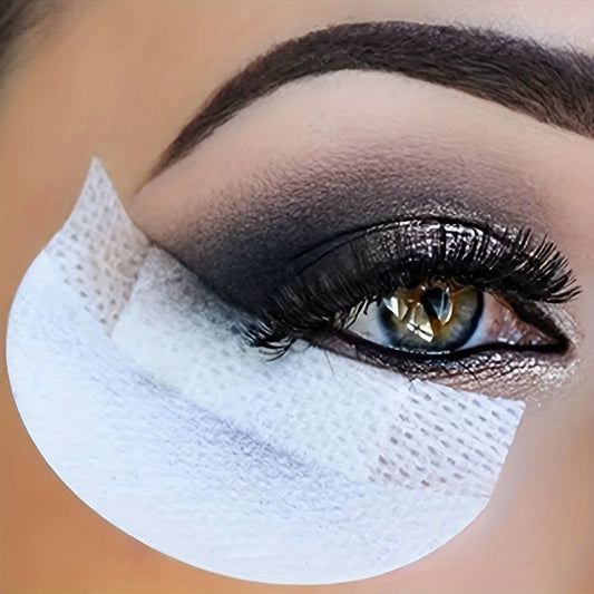 50pcs Lint-Free Eyeliner Shield for Precise Eye Makeup Application and False Eyelash Extension - Eyeshadow Protector Pad