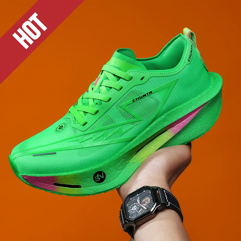 NEW Running Shoes Carbon Board Marathon Men Sports Breathable Lightweight Women's Comfortable Athletic Nonskid Sneakers Casual